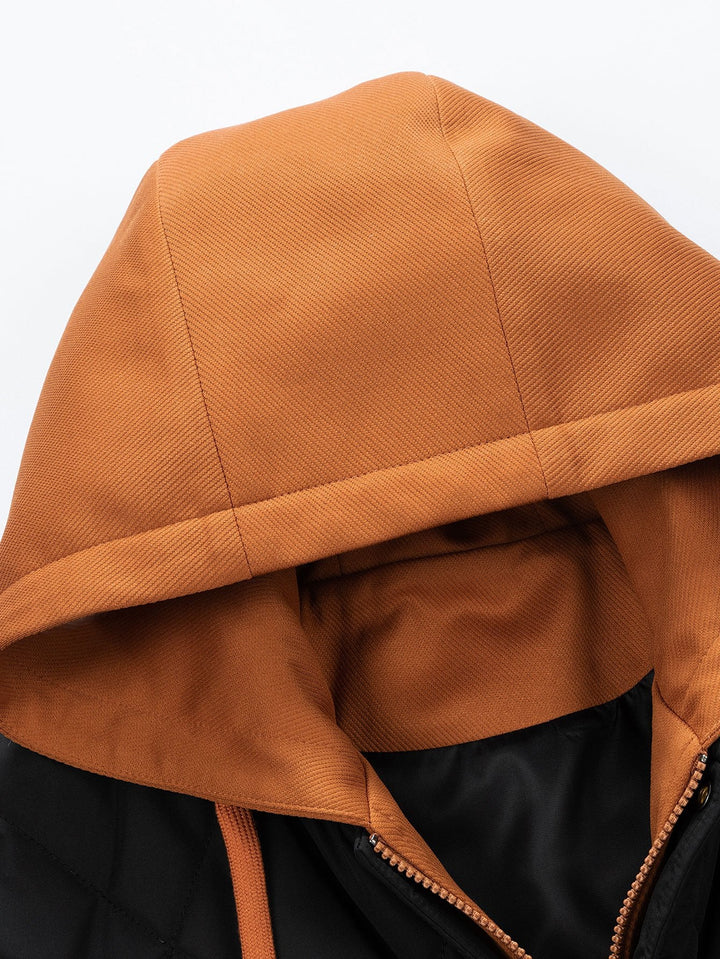 Kees | 2-in-1 gewatteerd baseball jack met capuchon