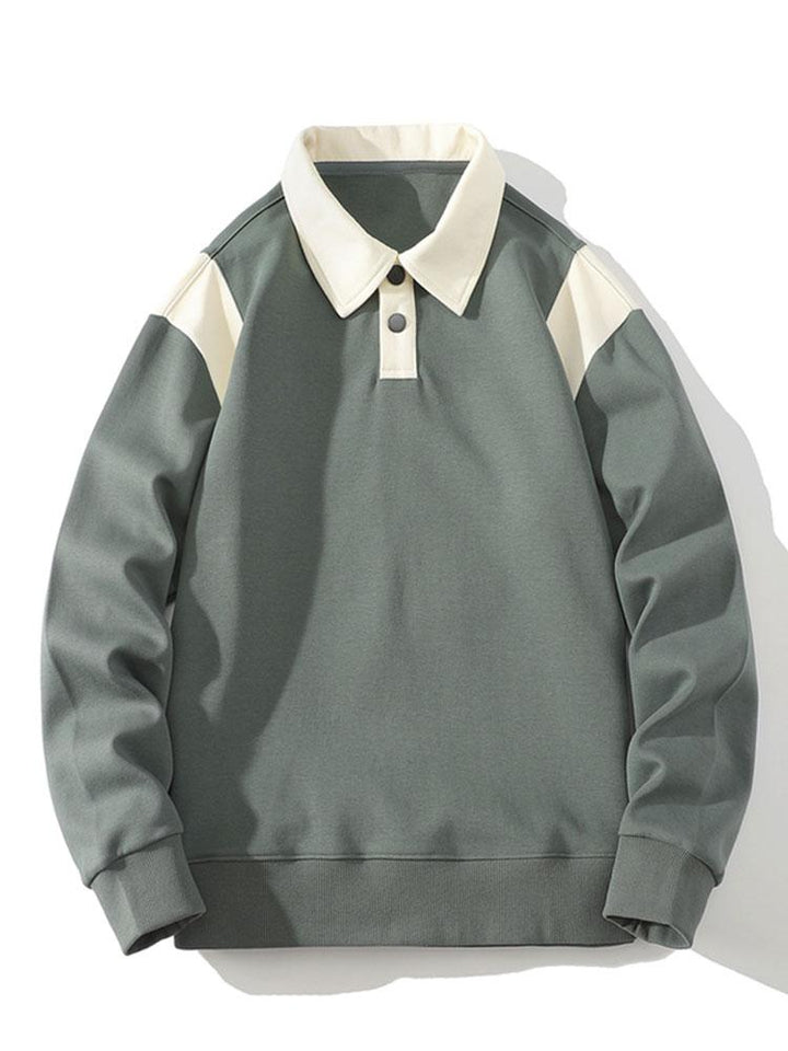 Tobias | Polosweater met contrastdetails