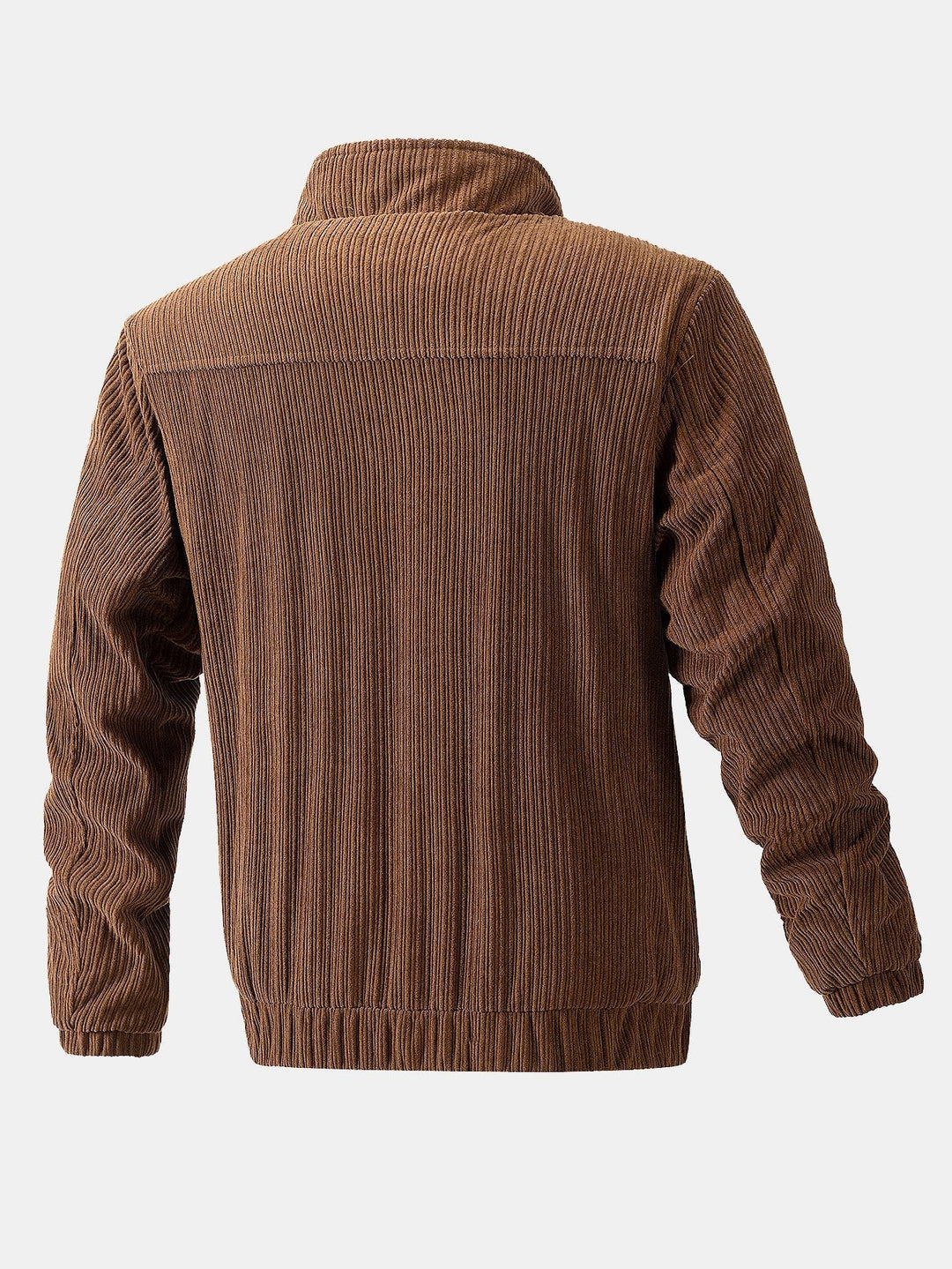 Dave | Corduroy jack met trechterkraag en rits