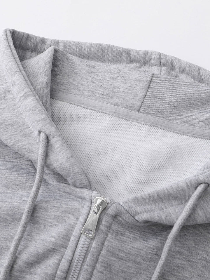 Berend | Basic hoodie met ritssluiting en relaxte pasvorm