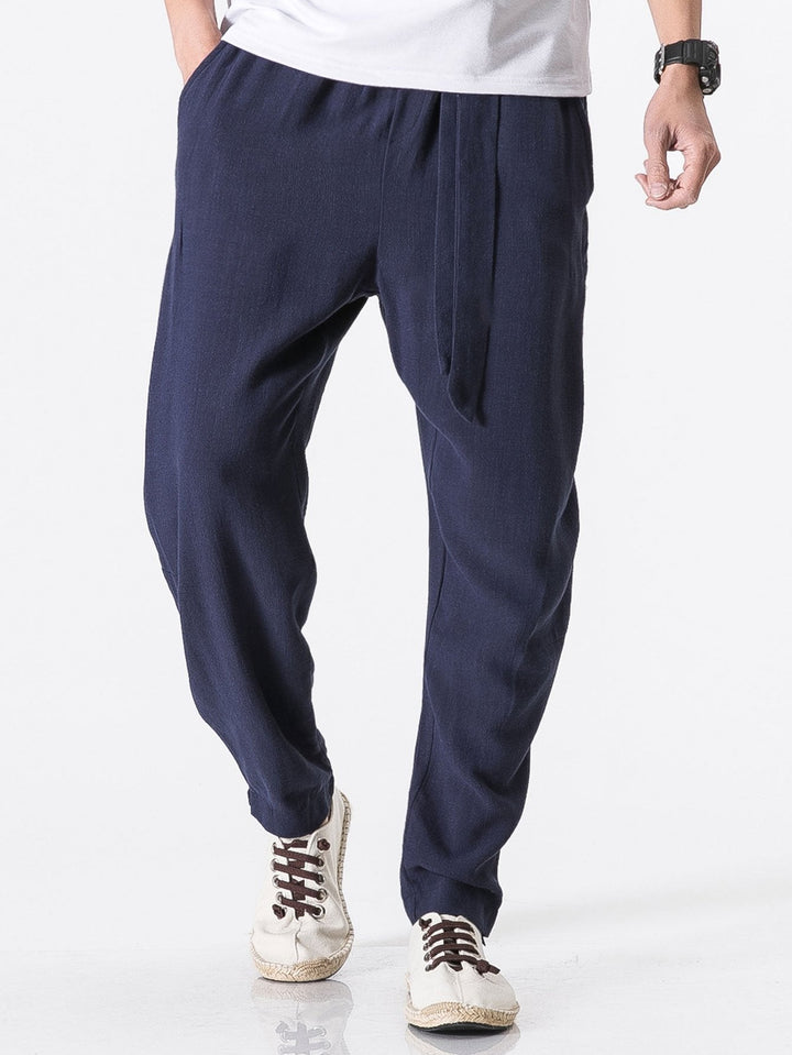 Jasper | Linnen Harem Broek met Riem