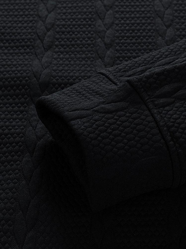 Menno | Sweater met jacquarddessin met tarwemotief en relaxte pasvorm