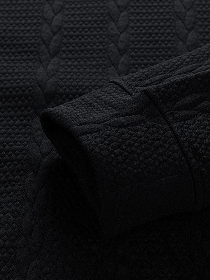 Menno | Sweater met jacquarddessin met tarwemotief en relaxte pasvorm