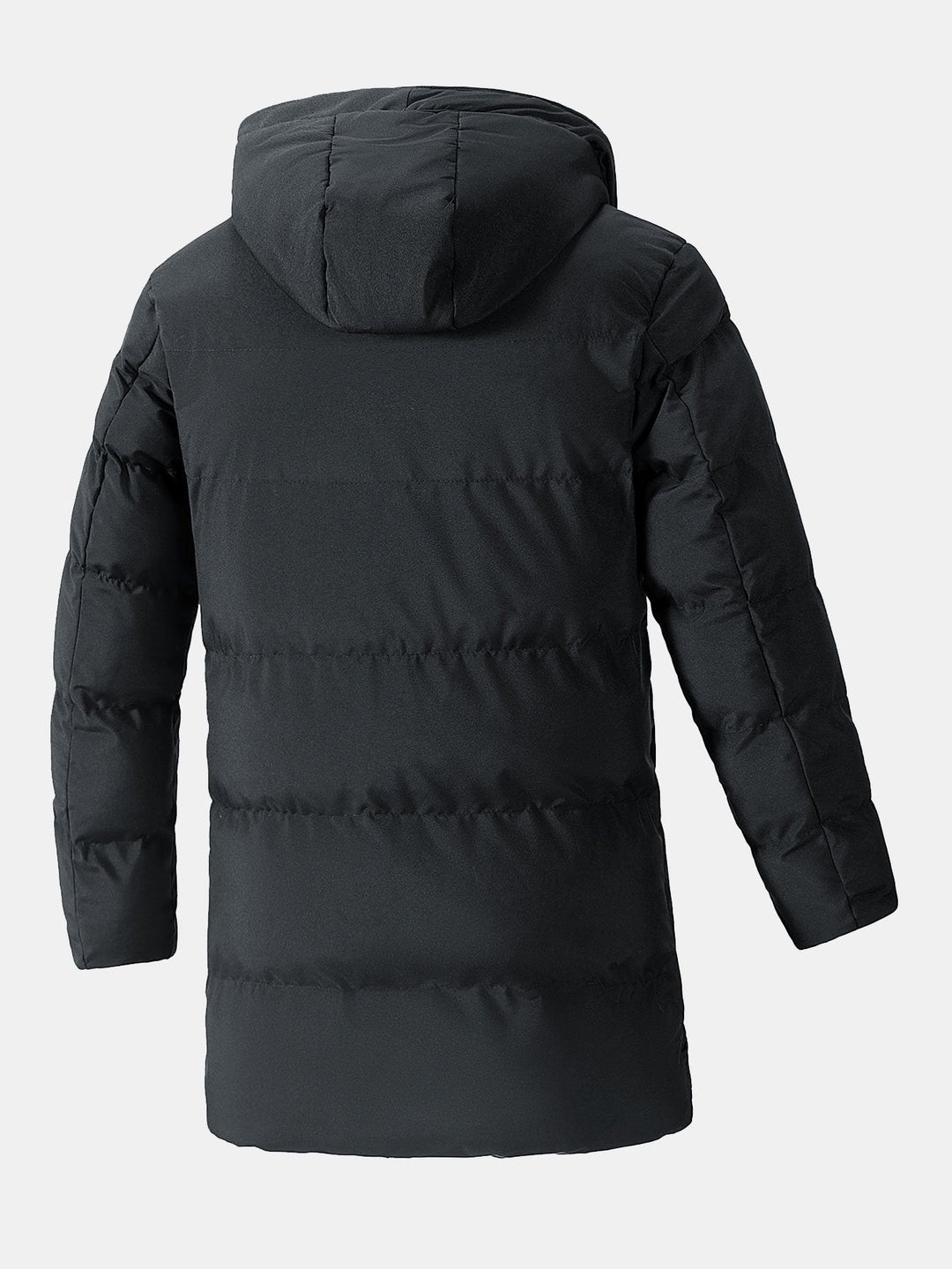 Erik | Verlengde puffer jas met capuchon