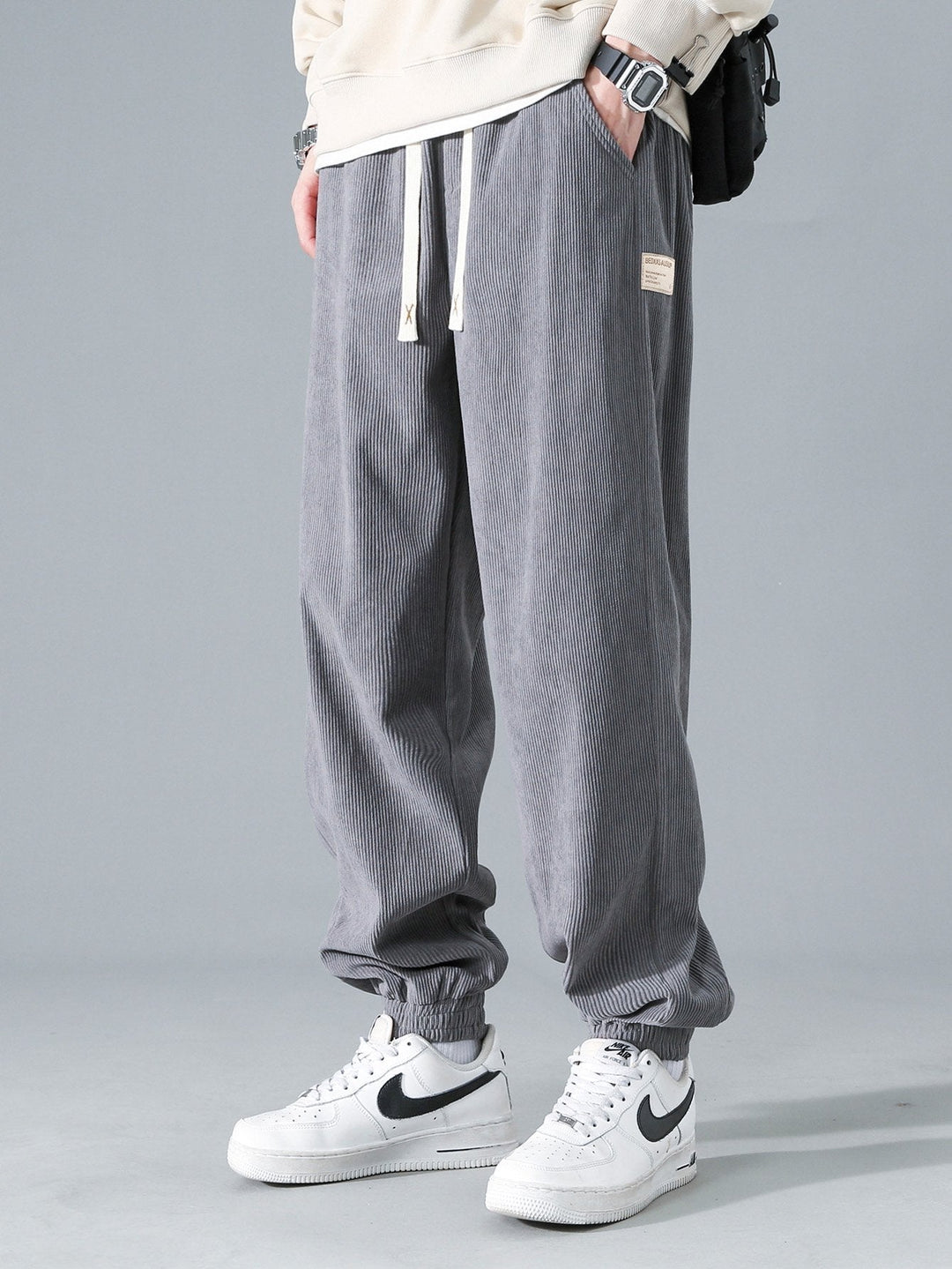 Max | Corduroy Joggingbroek met Trekkoord