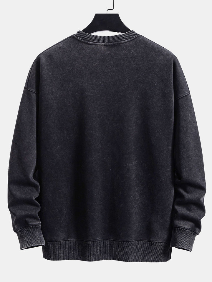 Daniël | Sweater met verwassen vintage-look en relaxte pasvorm