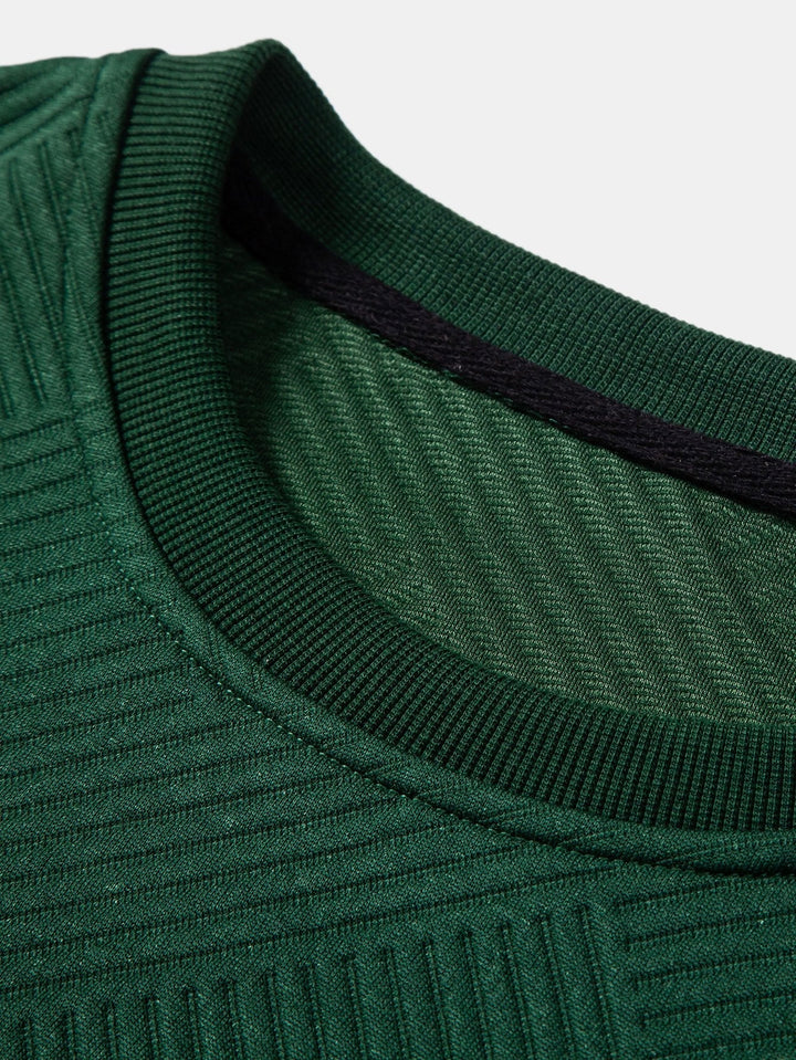 Thomas | Sweater met geometrische strepen en relaxte pasvorm