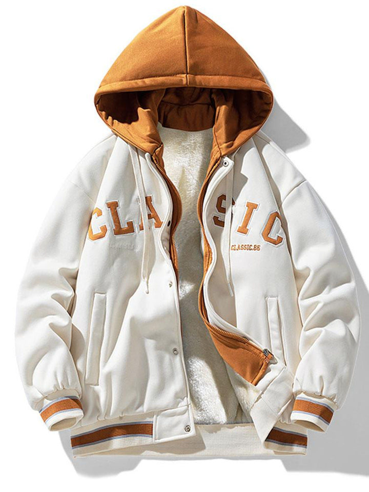 Lodewijk | Corduroy baseball jack met pluche voering en capuchon