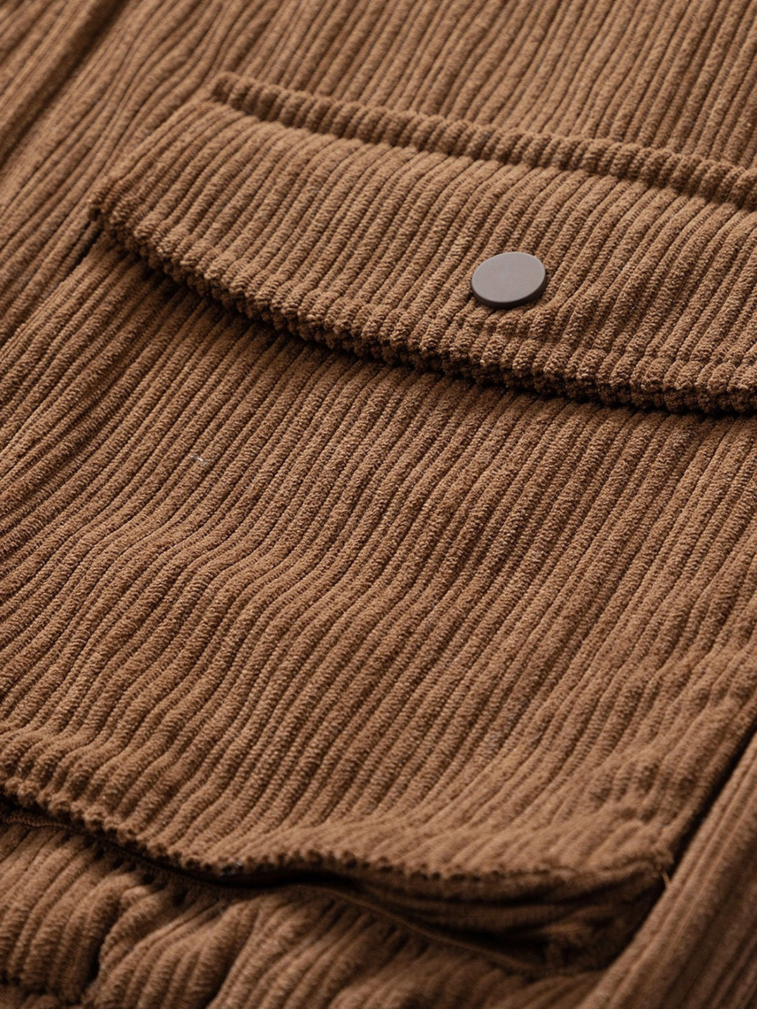 Dave | Corduroy jack met trechterkraag en rits