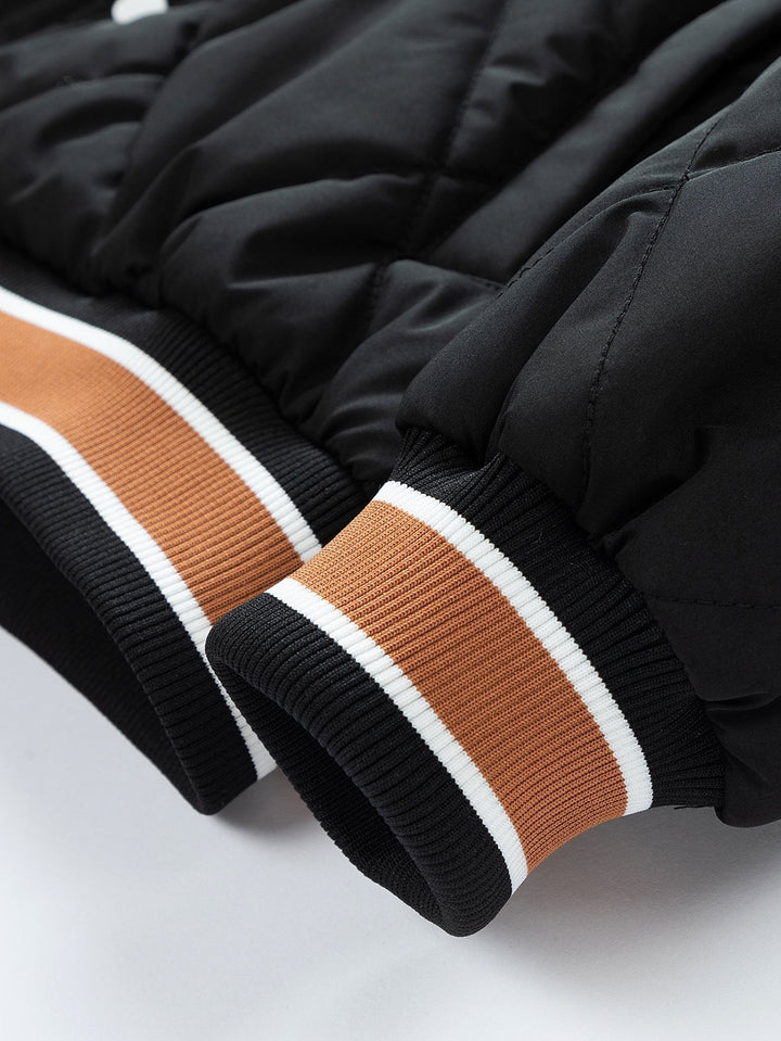 Kees | 2-in-1 gewatteerd baseball jack met capuchon