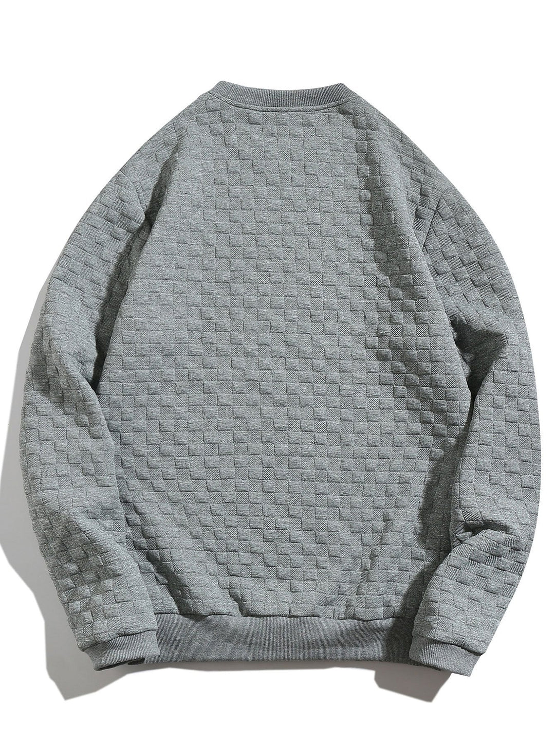 Hidde | Sweater met schaakbordjacquard