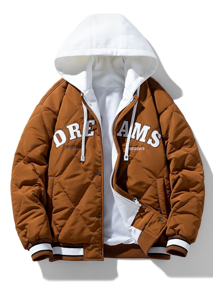 Kees | 2-in-1 gewatteerd baseball jack met capuchon