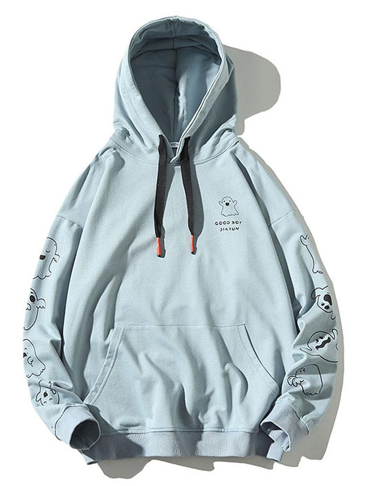 Victor | Hoodie met spookprint en relaxte pasvorm
