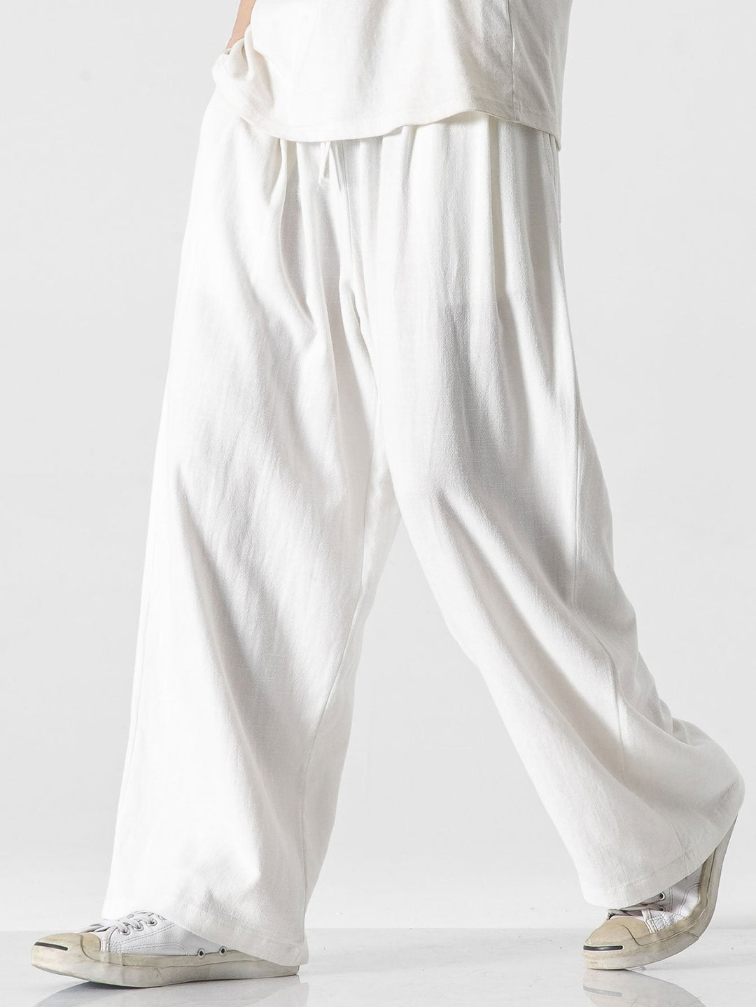 Floris | Linnen Katoenen Broek Wide Leg