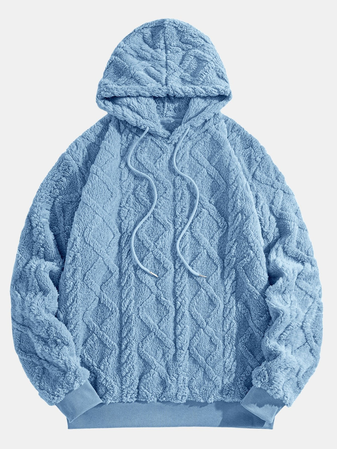 Ids | Hoodie van teddyfleece met geometrisch jacquarddessin