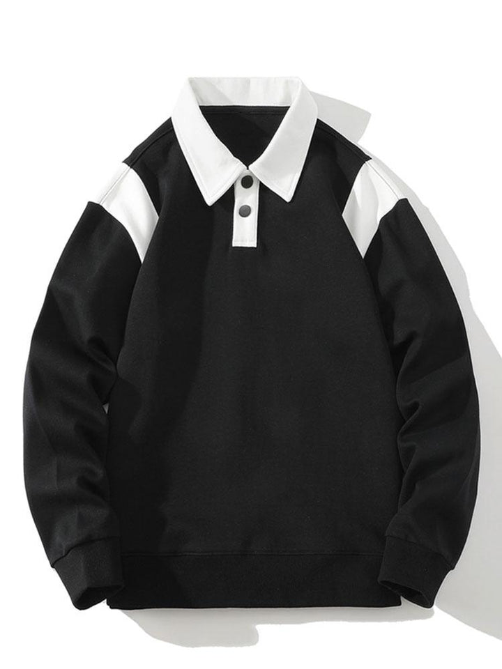 Tobias | Polosweater met contrastdetails