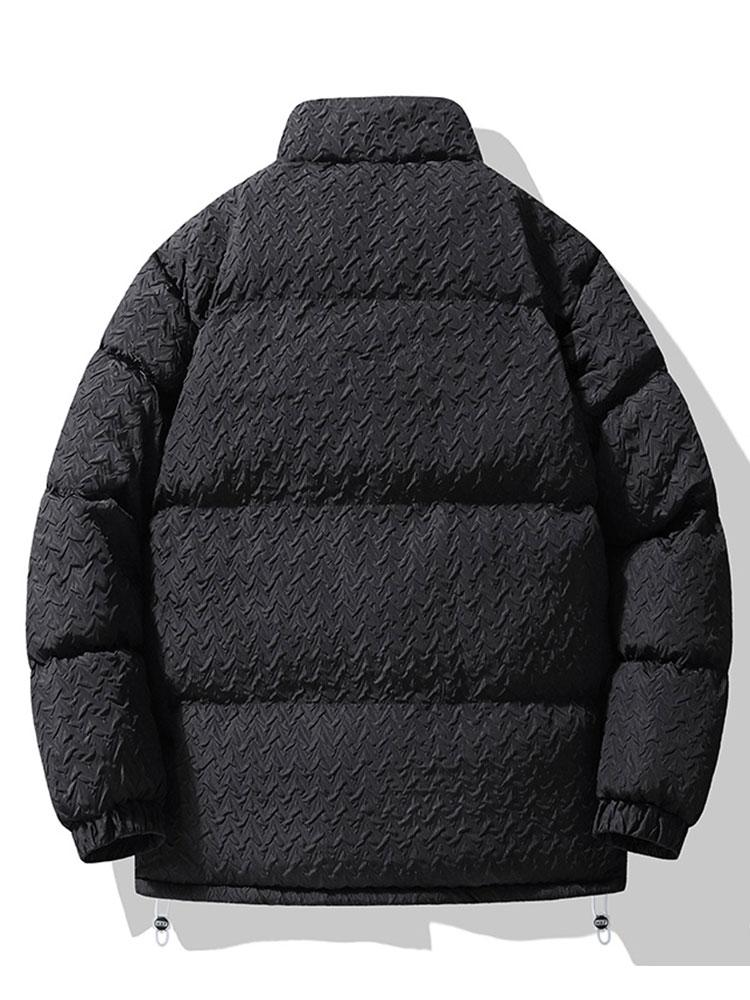 Thijs | Jacquard jas met teddyvoering