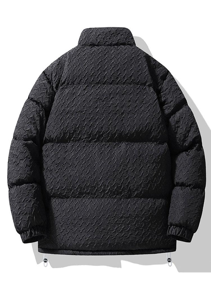 Thijs | Jacquard jas met teddyvoering