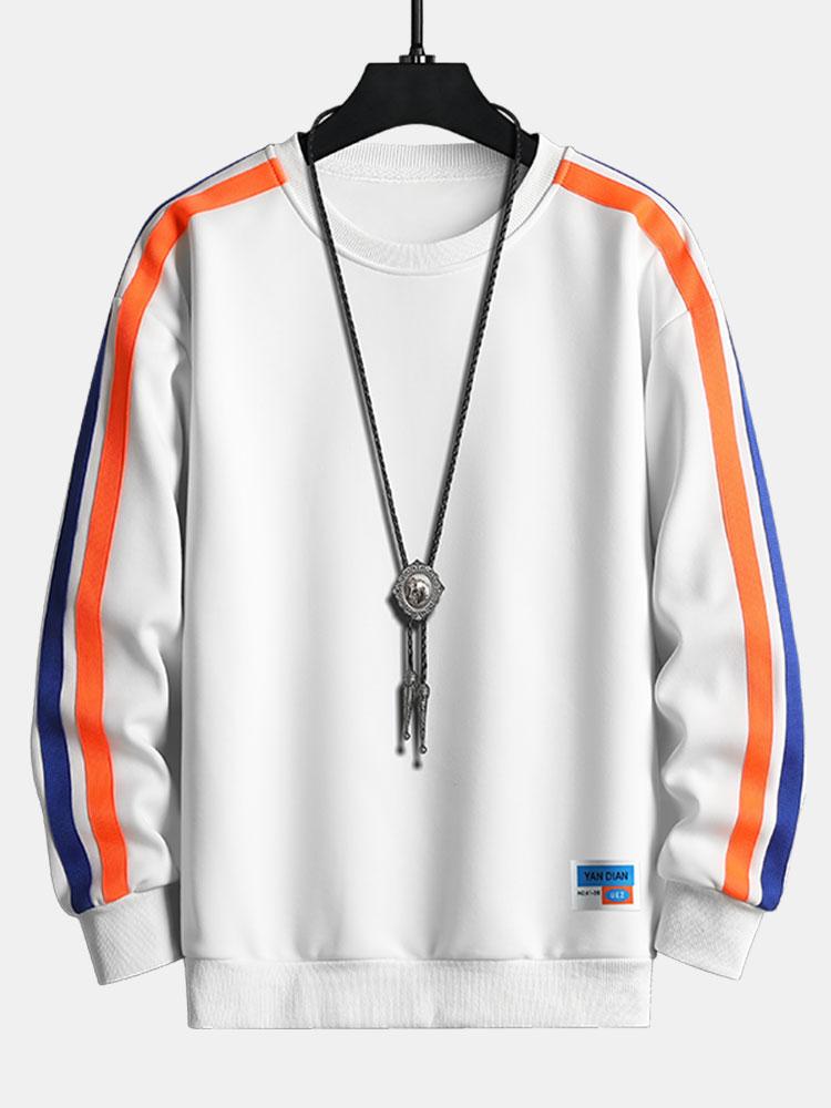 Benjamin | Sweater met contrastbanden en ronde hals