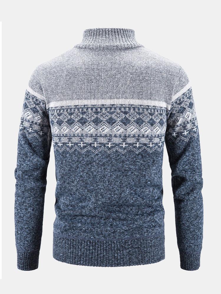 Ward | Trui met geometrische print en rits