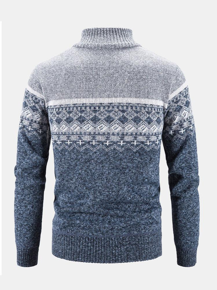 Ward | Trui met geometrische print en rits