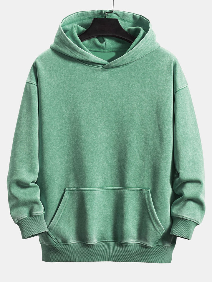 Stef | Hoodie met verwassen vintage-uitstraling en relaxte pasvorm