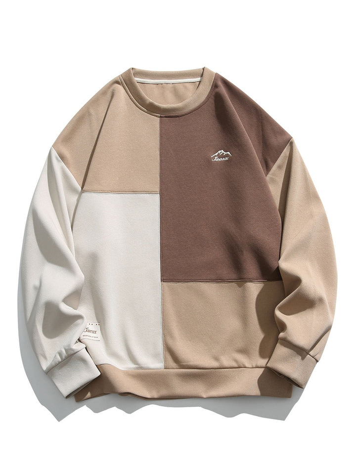 Luuk | Oversized sweater met kleurvlakken