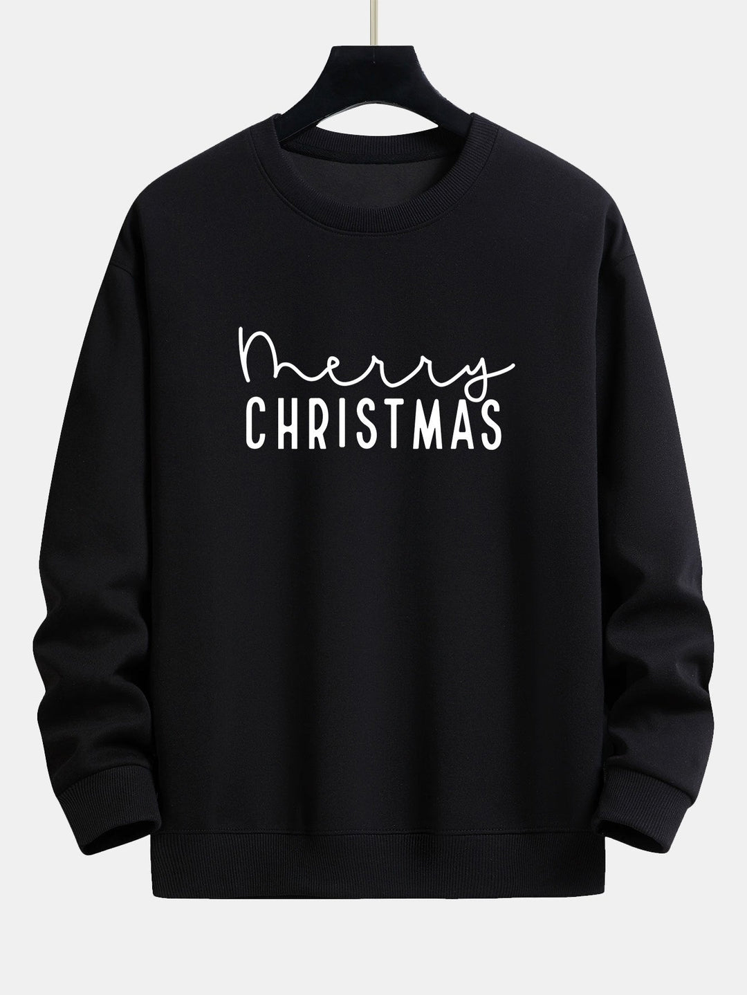 Teun | Kerstsweater met kerstgroetprint en relaxte pasvorm