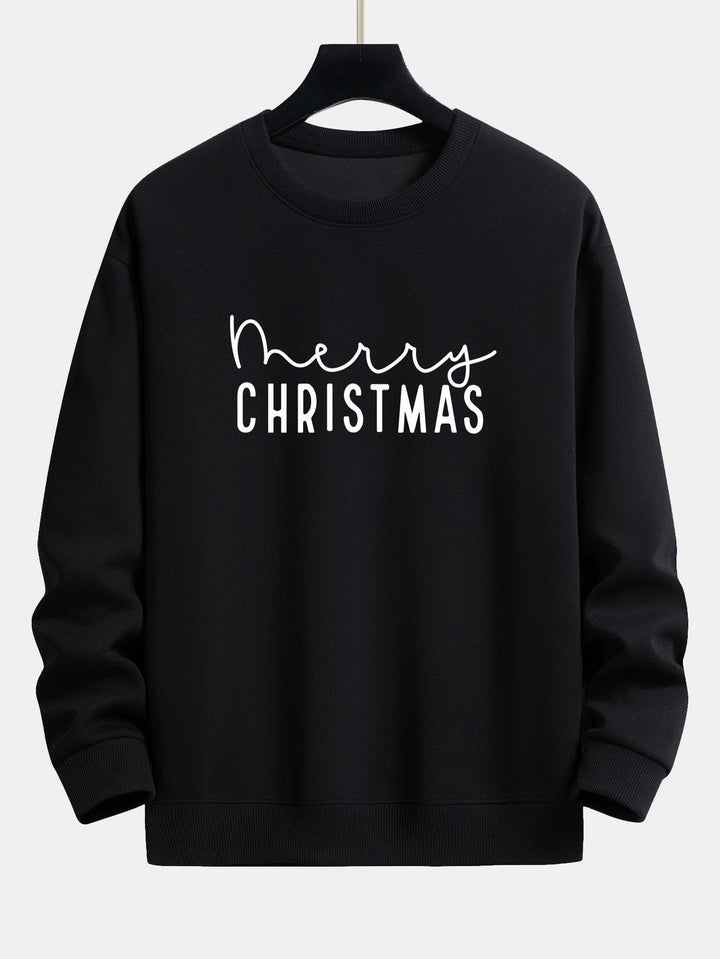 Teun | Kerstsweater met kerstgroetprint en relaxte pasvorm