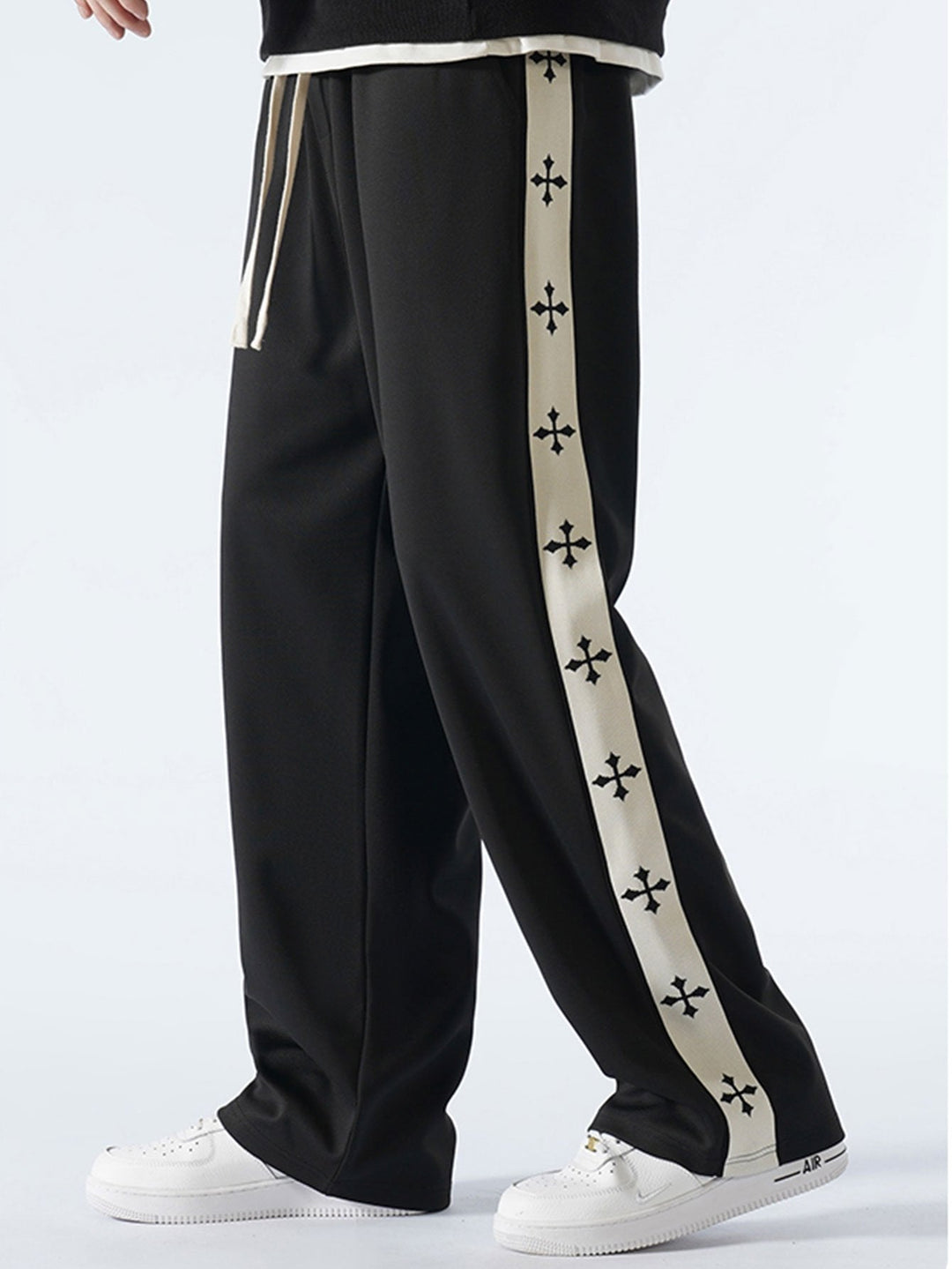 Rens | Pantalon Relax Fit met Zijstreep