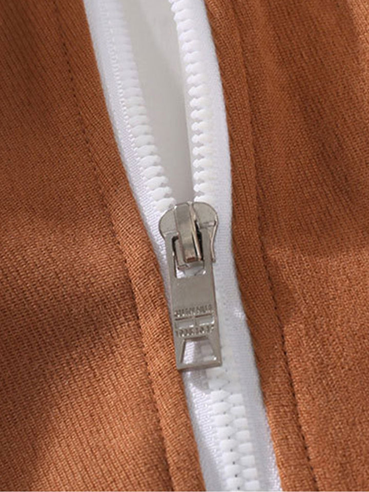 Klaas | Baseball jack met capuchon en knoopsluiting
