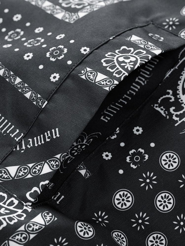 Guus | Omkeerbare puffer jas met paisleyprint