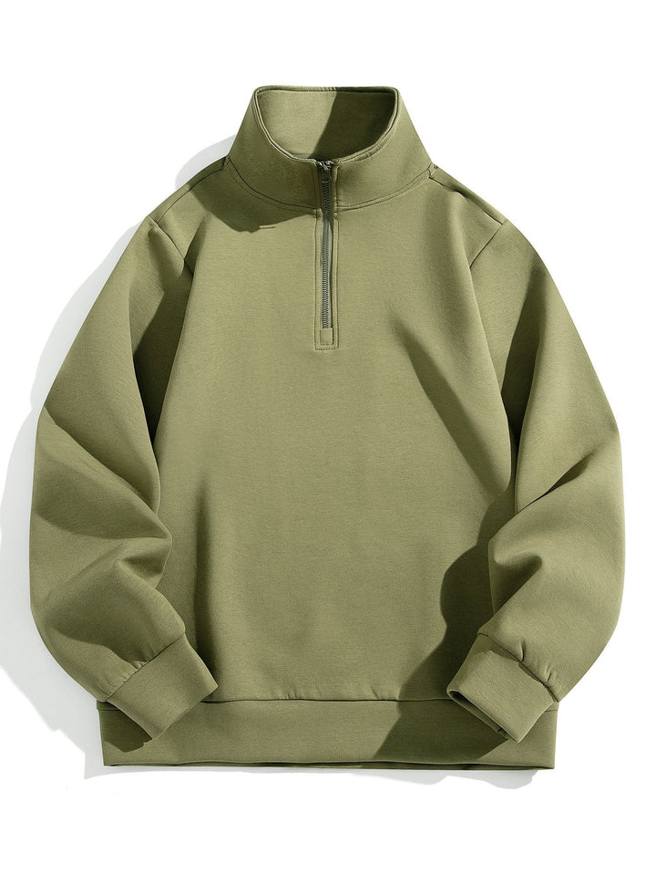 Colin | Sweater met hoge kraag en korte rits