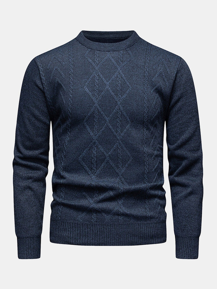 Douwe | Jacquardtrui met geometrisch patroon