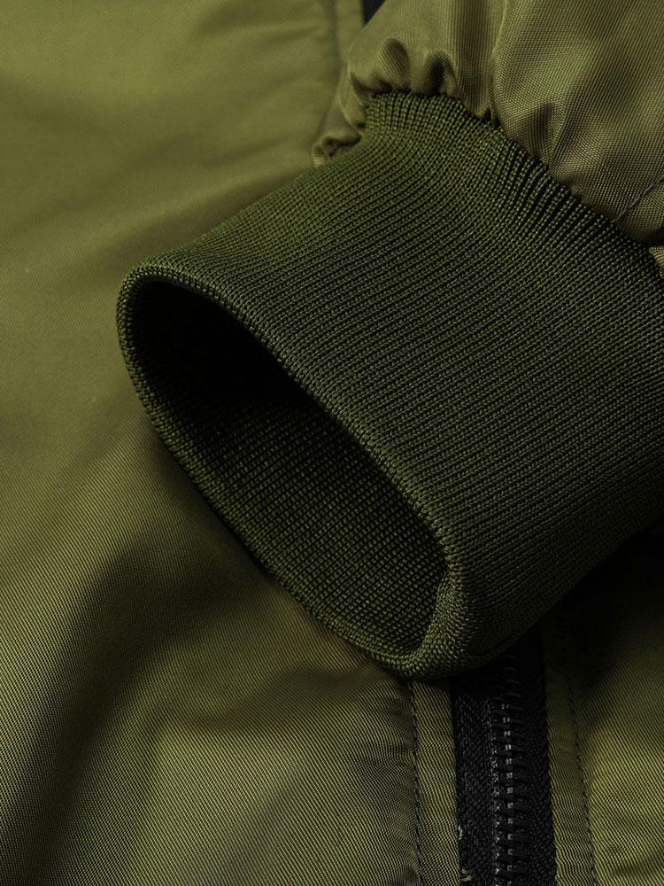 Meindert | Gewatteerd bomber jack met kraag van imitatiebont