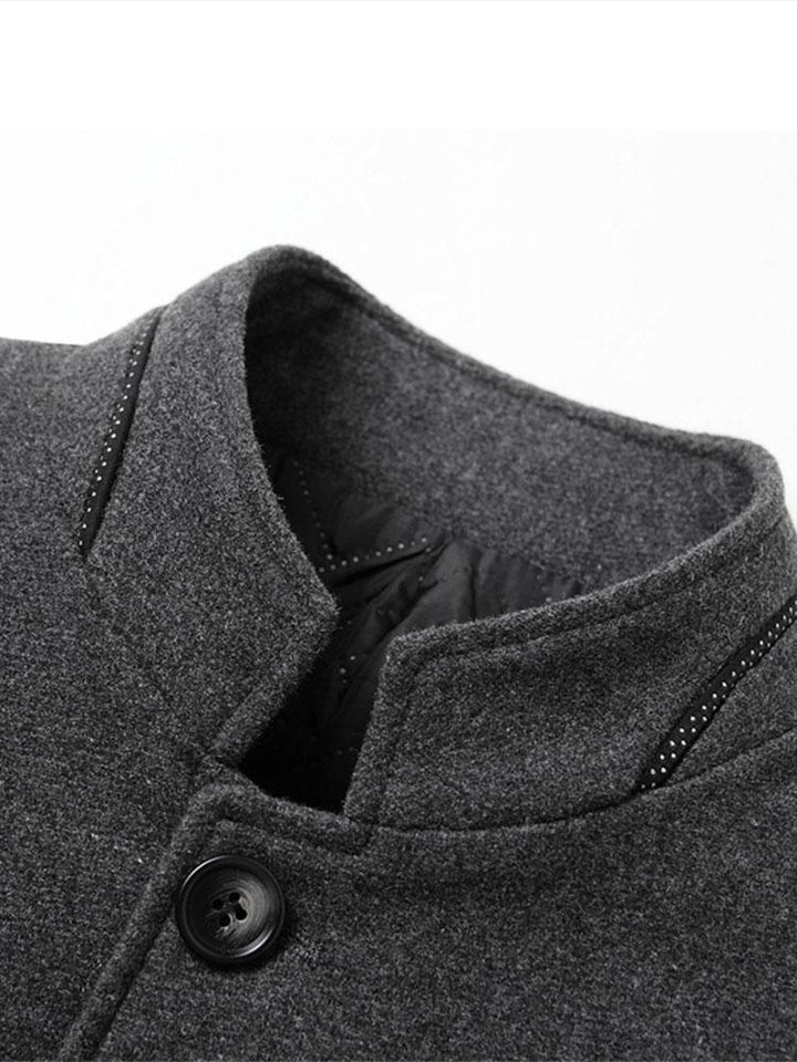 Gijs | Blazer met opstaande kraag in wolmix