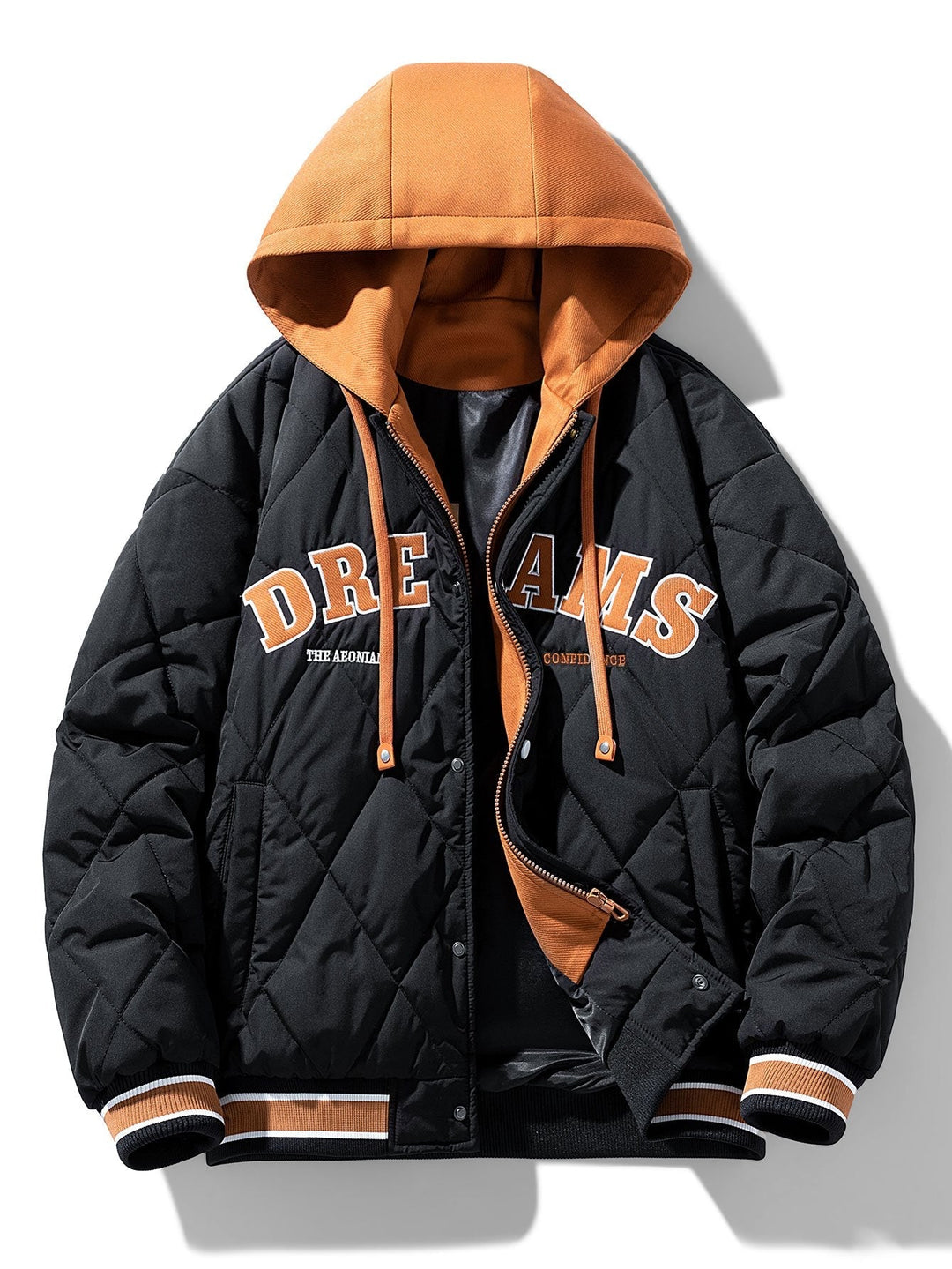 Kees | 2-in-1 gewatteerd baseball jack met capuchon