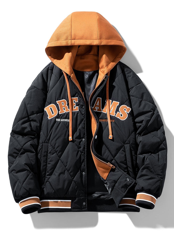 Kees | 2-in-1 gewatteerd baseball jack met capuchon