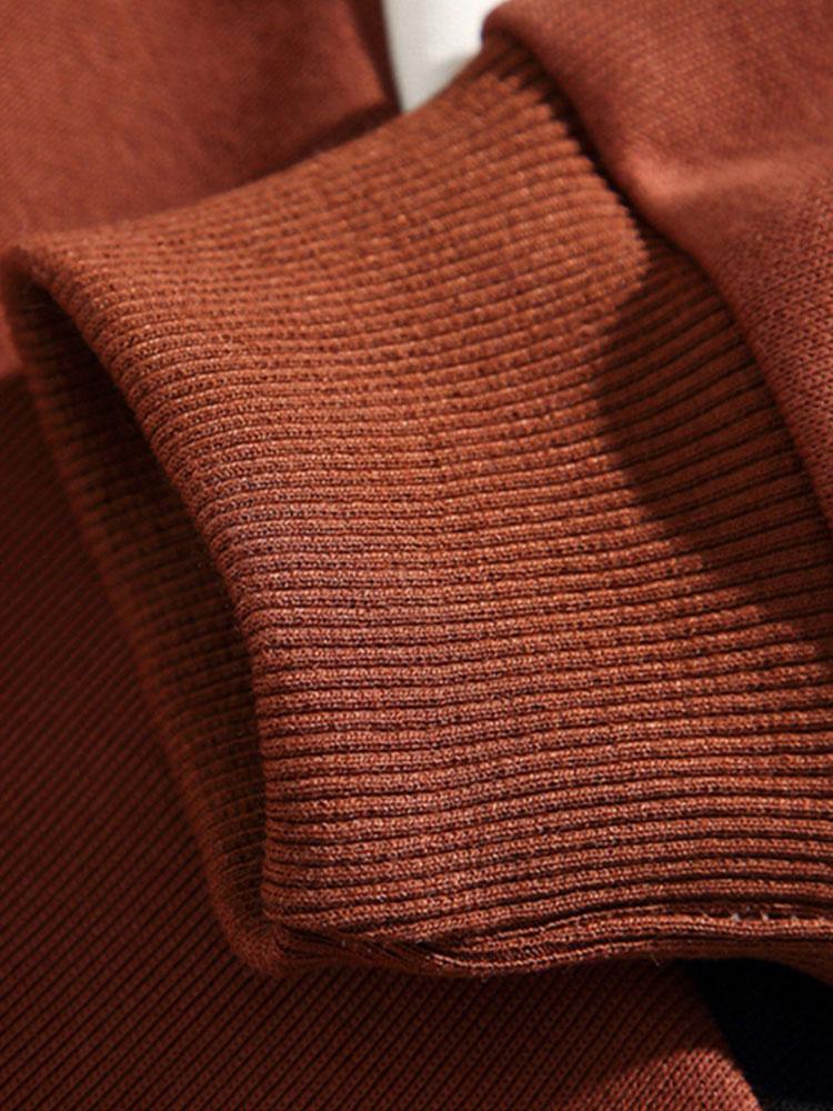 Pim | Polosweater met kleurvlakken en relaxte pasvorm