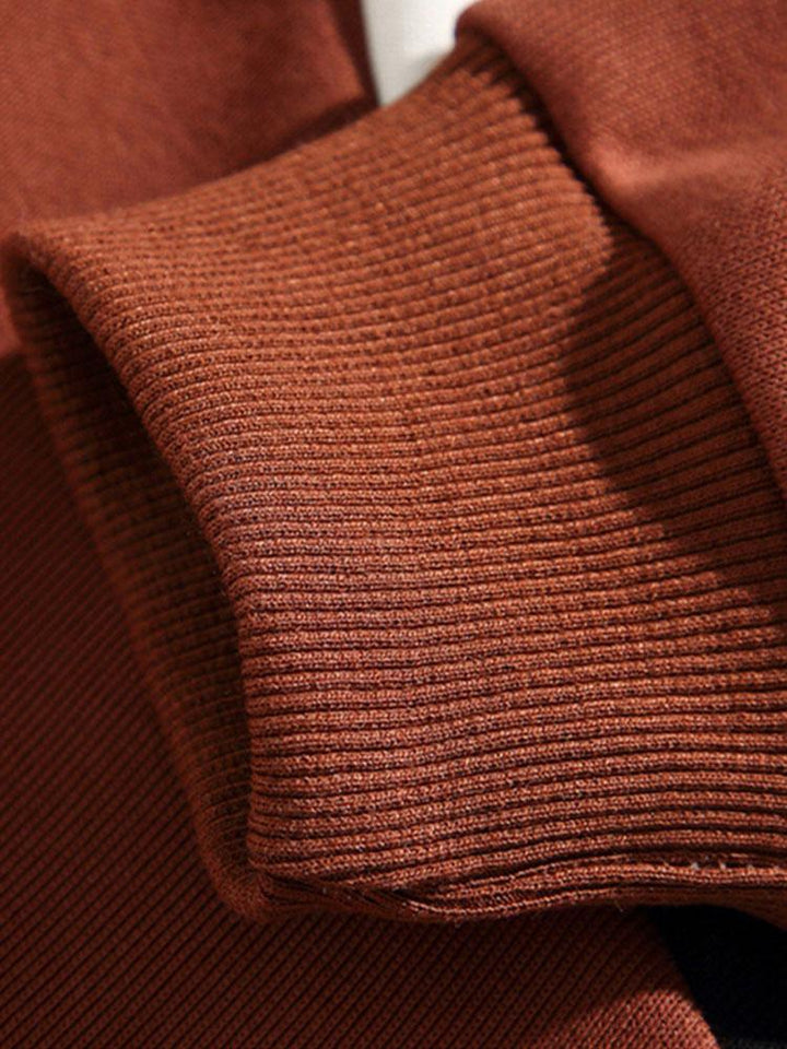 Pim | Polosweater met kleurvlakken en relaxte pasvorm