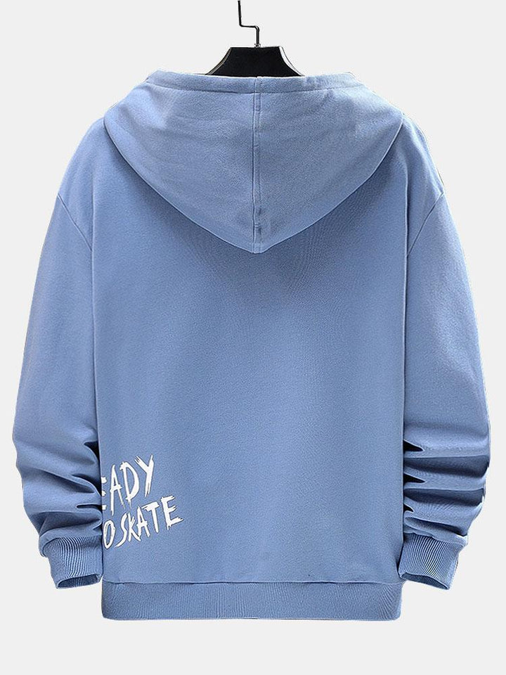 Teije | Hoodie met smiley- en graffitiprint