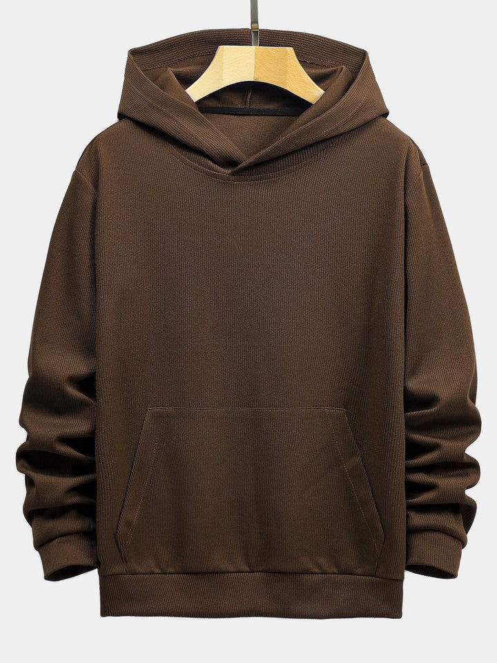 Boudewijn | Gebreide hoodie met ribstructuur