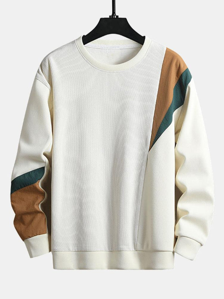 Frank | Sweater met kleurvlakken en ronde hals