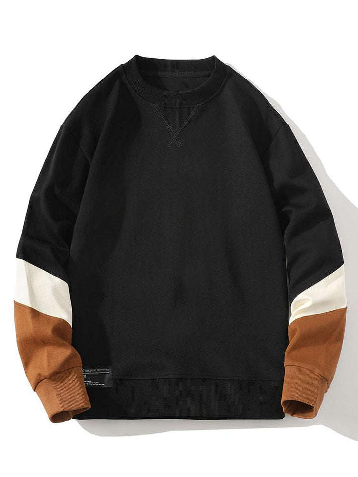 Floris | Sweater met kleurvlakken en ronde hals