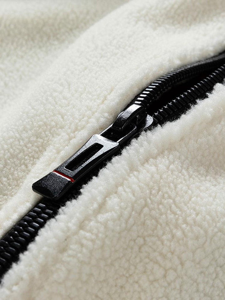 Sander | Teddyfleece jack met patchwork