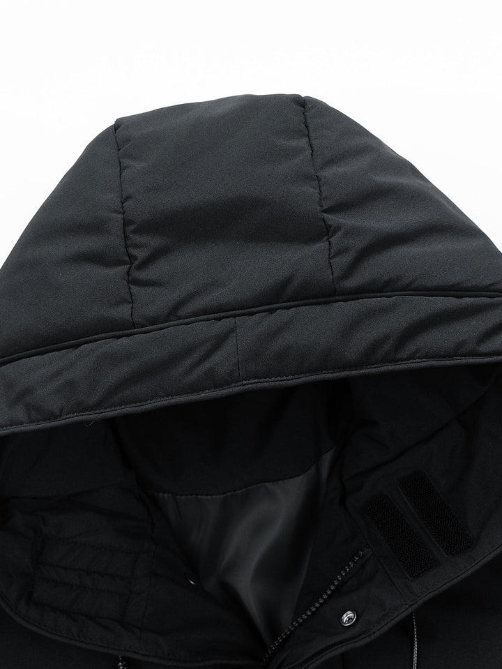 Erik | Verlengde puffer jas met capuchon
