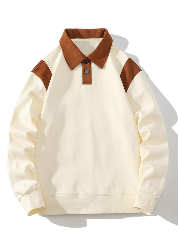 Tobias | Polosweater met contrastdetails