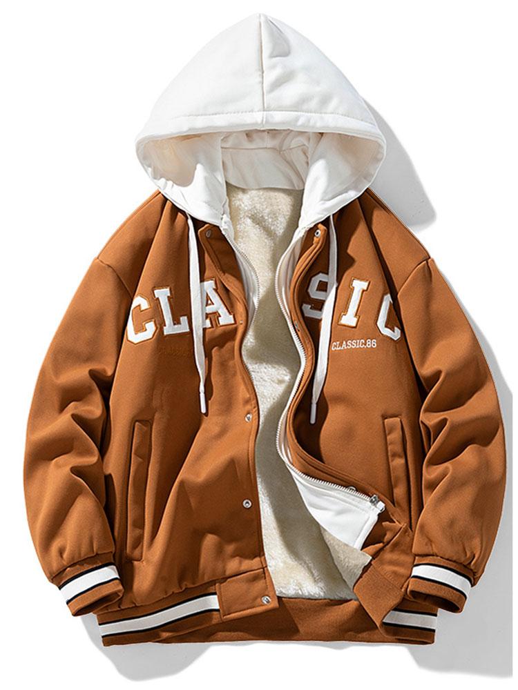 Lodewijk | Corduroy baseball jack met pluche voering en capuchon