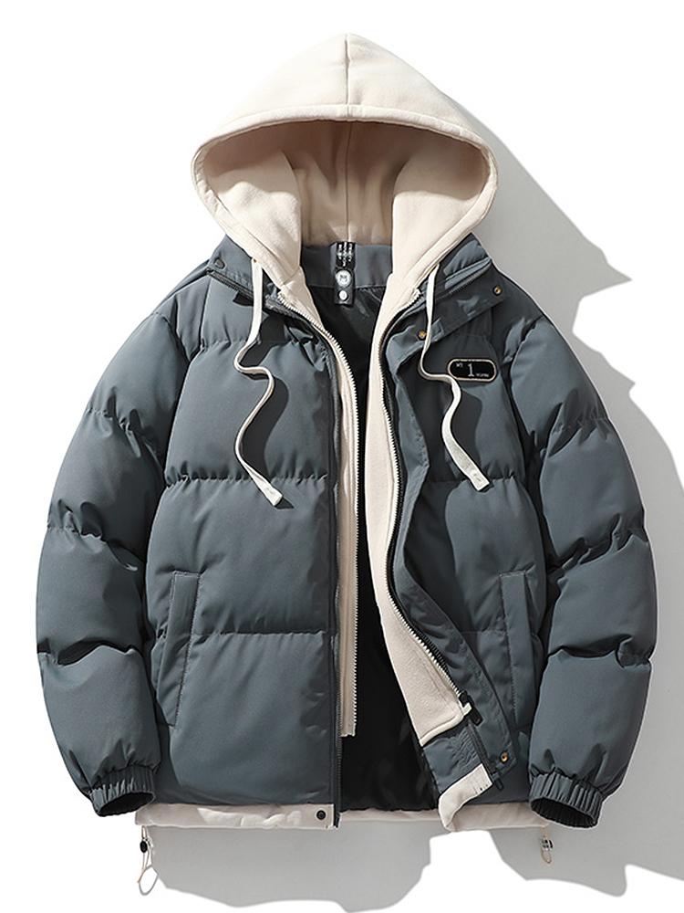 Wesley | Puffer jas met contrasterende capuchon