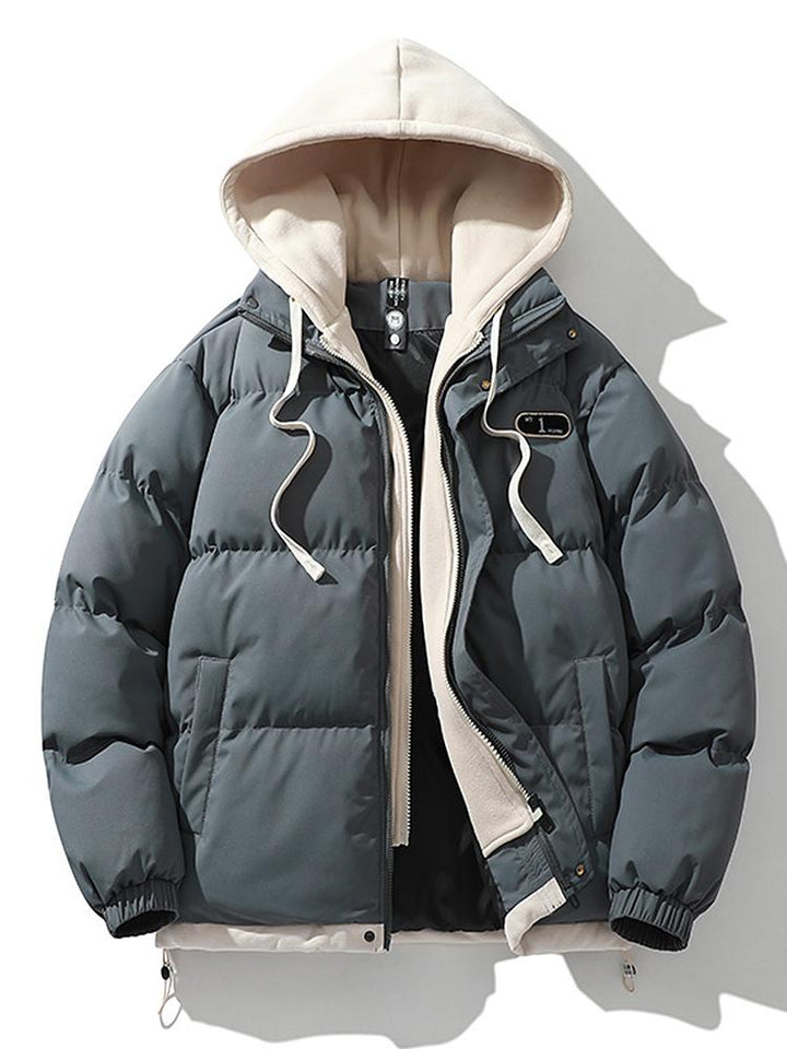 Wesley | Puffer jas met contrasterende capuchon